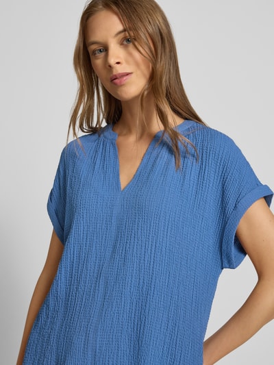 s.Oliver RED LABEL Loose fit blouseshirt van viscosemix Oceaanblauw - 3