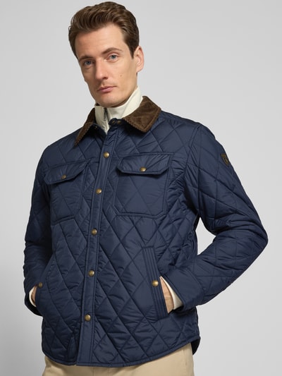 Polo Ralph Lauren Steppjacke mit Druckknopfleiste Marine 3