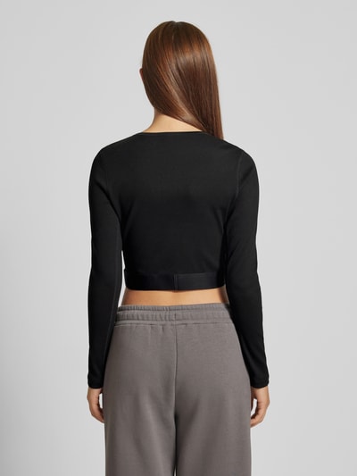 Calvin Klein Underwear Cropped Longsleeve mit Rundhalsausschnitt Black 5