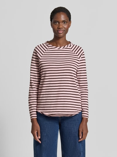 Smith and Soul Shirt met lange mouwen met afgeronde zoom Lichtroze - 4