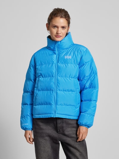 Helly Hansen Pikowana kurtka z kapturem z nadrukiem z logo Królewski niebieski 4