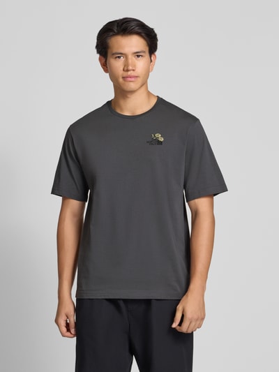 The North Face T-Shirt mit Label-Stitching Anthrazit 4