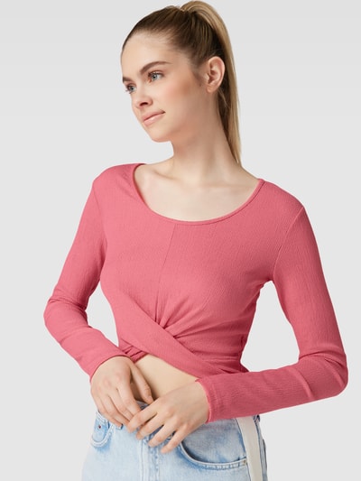 Pieces Longsleeve in Wickel-Optik Modell 'BIA' Rosa 3