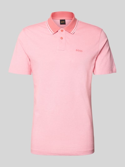 BOSS Orange Relaxed Fit Poloshirt aus reiner Baumwolle Modell 'PEOXFORDNEW' Hellrot 2
