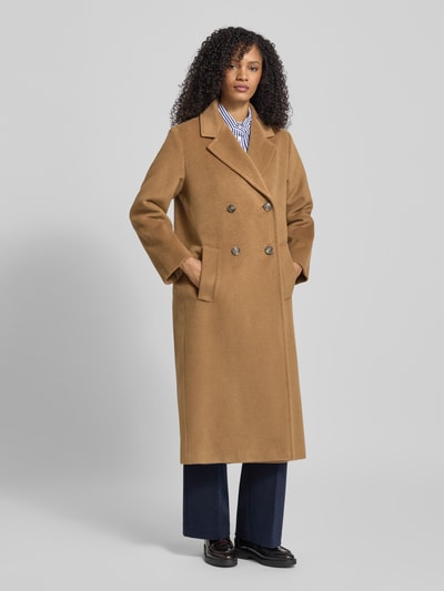 Weekend Max Mara Relaxed fit lange jas van een mix van wol en alpaca, model 'ZUFOLO' Camel - 4