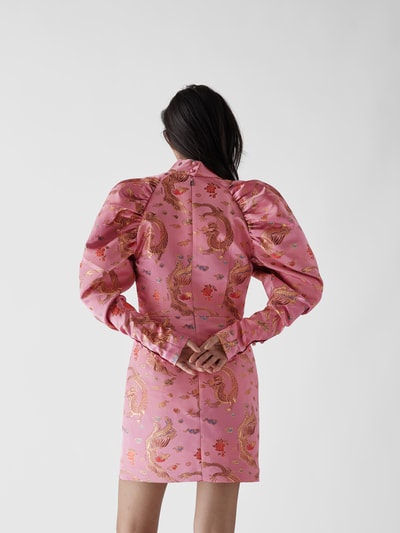 ROTATE BIRGER CHRISTENSEN Minikleid mit Allover-Muster Rosa 5