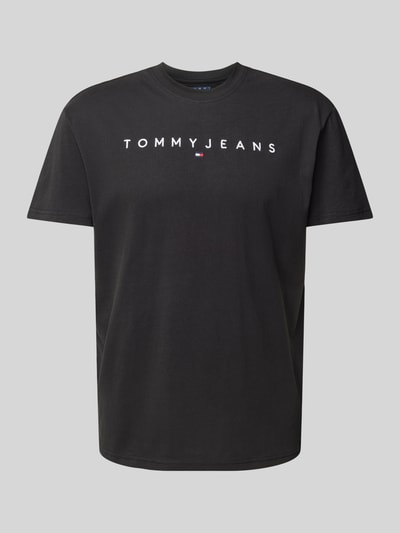 Tommy Jeans T-shirt z wyhaftowanym logo Czarny 2