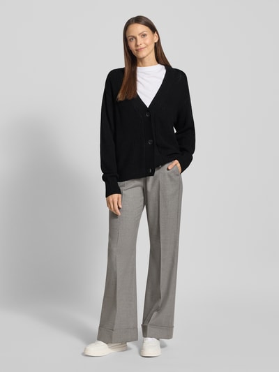 Tom Tailor Denim Regular fit gebreid jack van katoenmix Zwart - 1