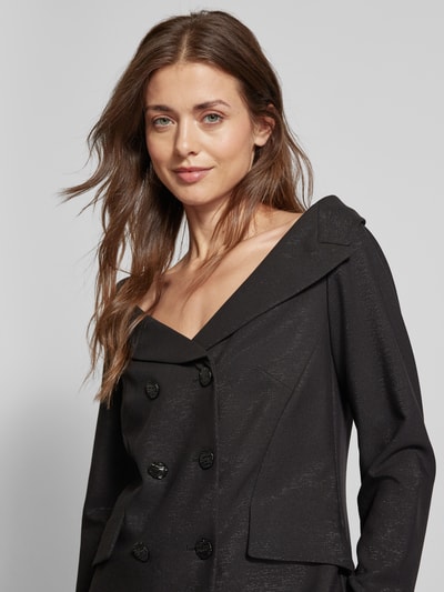 Marc Cain Blazer met diepe V-hals Zwart - 3