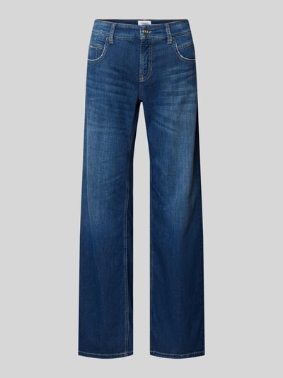 Cambio Wide Leg Jeans mit Ziernähten Modell 'TESS' Blau 2