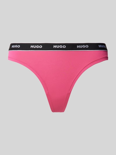 HUGO String mit elastischem Label-Bund Modell 'Carousel' Pink 1