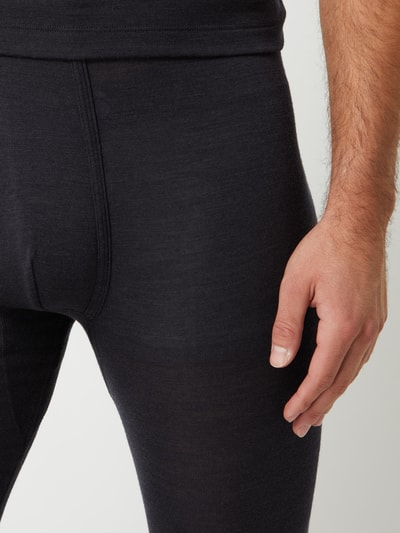 Hanro Long Johns aus Merinowoll-Seide-Mix Anthrazit 3