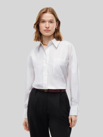 Tommy Hilfiger Regular fit blouse met lange mouwen van puur katoen Wit - 4