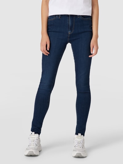 Levi's® High Rise Skinny Fit Jeans mit Kontrastnähten Blau 4