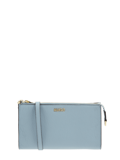 HUGO Crossbodytas van leer, model 'Victoria' Lichtblauw - 1