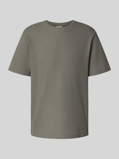 Only & Sons Regular Fit T-Shirt mit Waffelmuster Hellgrau 2