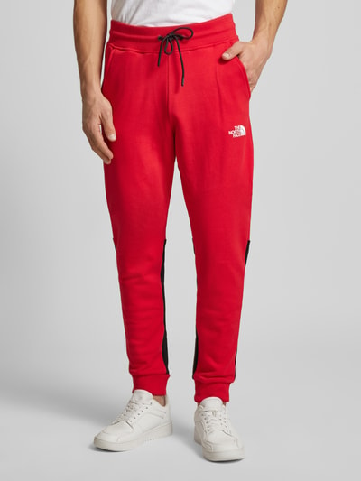 The North Face Sweatpants met labelprint Rood - 4