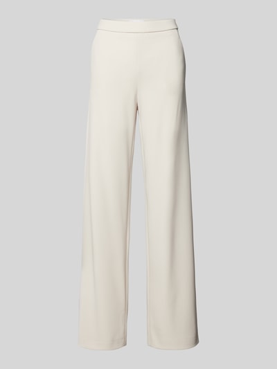 Raffaello Rossi Wide fit stoffen broek met elastische band Offwhite - 2