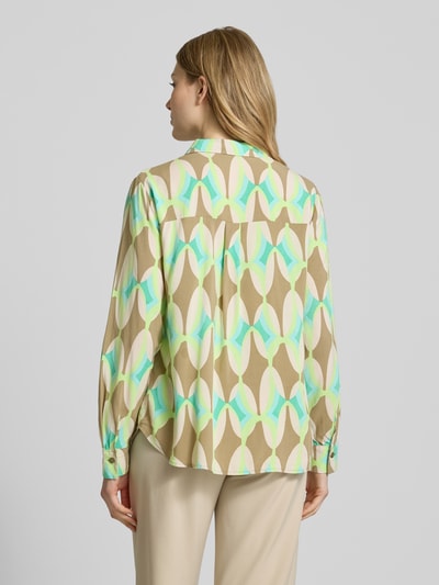 Betty Barclay Regular Fit Bluse mit V-Ausschnitt Oliv 5