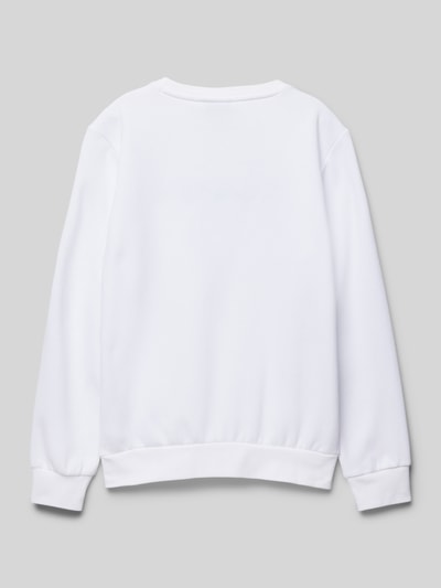 CHAMPION Sweatshirt mit Label-Stitching Weiss 3