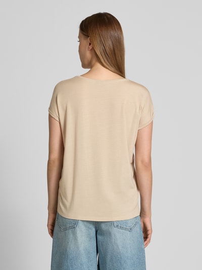 Vero Moda Loose Fit T-Shirt aus Lyocell-Mix Modell 'AVA' Taupe 5