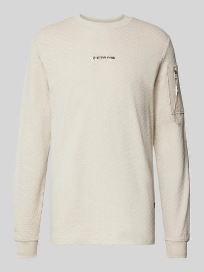 G-Star Raw Sweatshirt met ritszak op de mouw Offwhite - 2