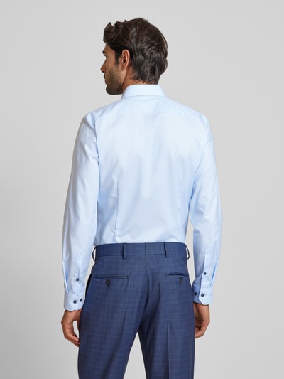 OLYMP No. Six Super slim fit zakelijk overhemd met kentkraag Bleu - 5