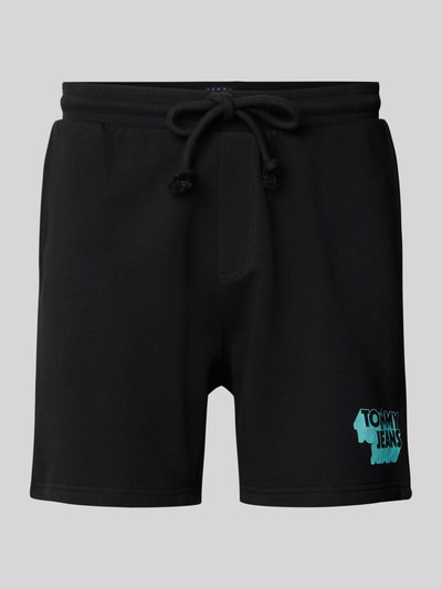 Tommy Jeans Relaxed Fit Sweatshorts aus reiner Baumwolle Black 2