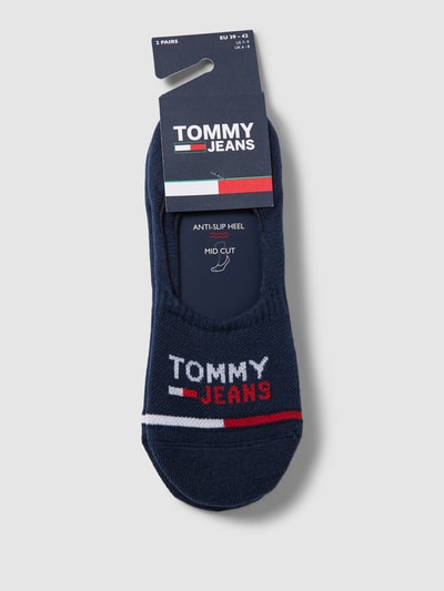 Tommy Jeans Kousenvoetjes met labeldetails in een set van 2 paar Donkerblauw - 3