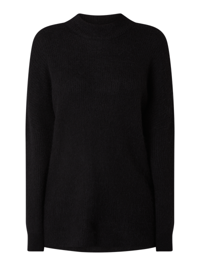 Selected Femme Sweter z dodatkiem wełny z alpaki model ‘Lulu’ Czarny 2