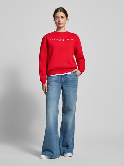 Tommy Hilfiger Sweatshirt van katoenmix Rood - 1