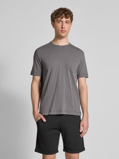 Marc O'Polo Regular Fit T-Shirt aus reiner Baumwolle Graphit 4
