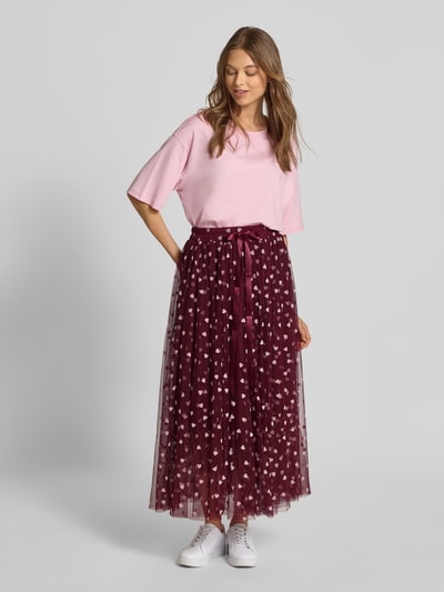 miss goodlife Maxirock mit elastischem Bund Bordeaux 1