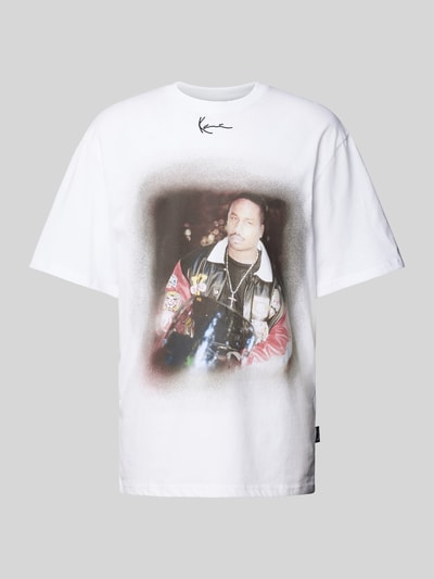 KARL KANI Oversized T-Shirt mit Motiv-Print Weiss 2