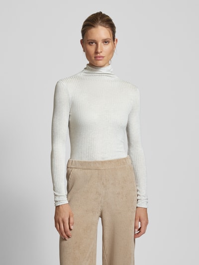 JAKE*S STUDIO WOMAN Longsleeve mit Strukturmuster Beige Melange 4