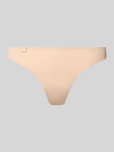 Productfoto, Slip met Label-Detail van Marie Jo in beige, gladde textuur, nauwsluitende pasvorm, materiaal-mix met stretch.