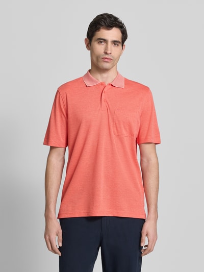 Christian Berg Men Regular Fit Poloshirt mit Brusttasche Hellrot 4
