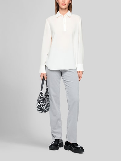 Marc Cain Hemdbluse mit Ballonärmeln Offwhite 1