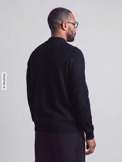 Strellson Regular Fit Pullover aus Baumwoll-Mix Modell 'Tito-M' Black 5