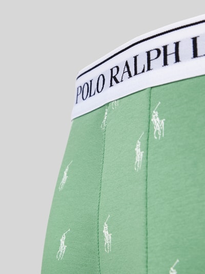 Polo Ralph Lauren Underwear Trunks mit elastischem Label-Bund im 3er-Pack Lind 2