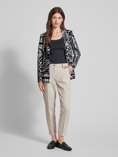 Sportalm Blazer met all-over motief Zwart - 1