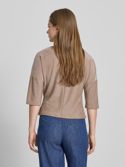 Oui T-shirt met 3/4-mouwen Camel - 5