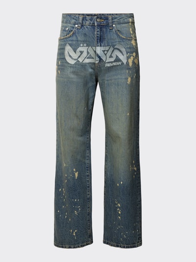 Review X MATW Jeans im Used-Look - MATW X REVIEW Dunkelblau 2