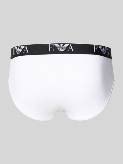Emporio Armani Slip mit elastischem Logo-Bund im 3er-Pack Weiss 3
