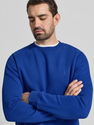 Armedangels Regular Fit Sweatshirt aus reiner Bio-Baumwolle Modell 'BAARO FLEECE' Royal 3