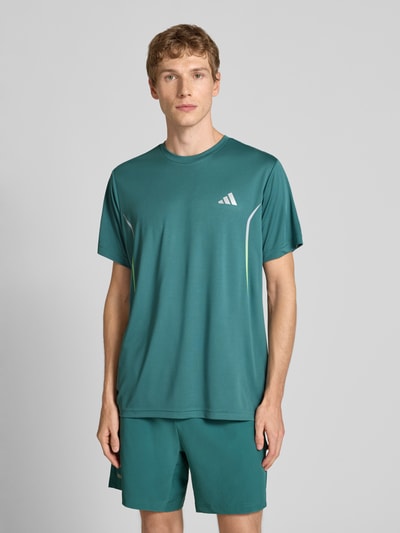 adidas Training T-shirt z nadrukiem z logo Butelkowy zielony 4
