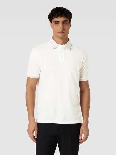 Emporio Armani Poloshirt mit Label-Stitching Weiss 4