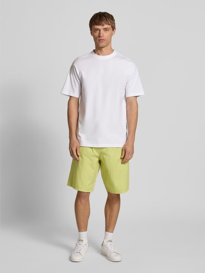 G-Star Raw Szorty o kroju relaxed fit z wpuszczanymi kieszeniami model ‘Travail’ Neonowy żółty 1