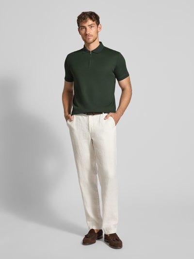 SELECTED HOMME Regular Fit Poloshirt aus Baumwoll-Mix Modell 'FAVE' Dunkelgruen 1