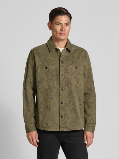 BOSS Orange Regular Fit Hemdjacke aus reiner Baumwolle Modell 'LOCKY_2' Khaki 4